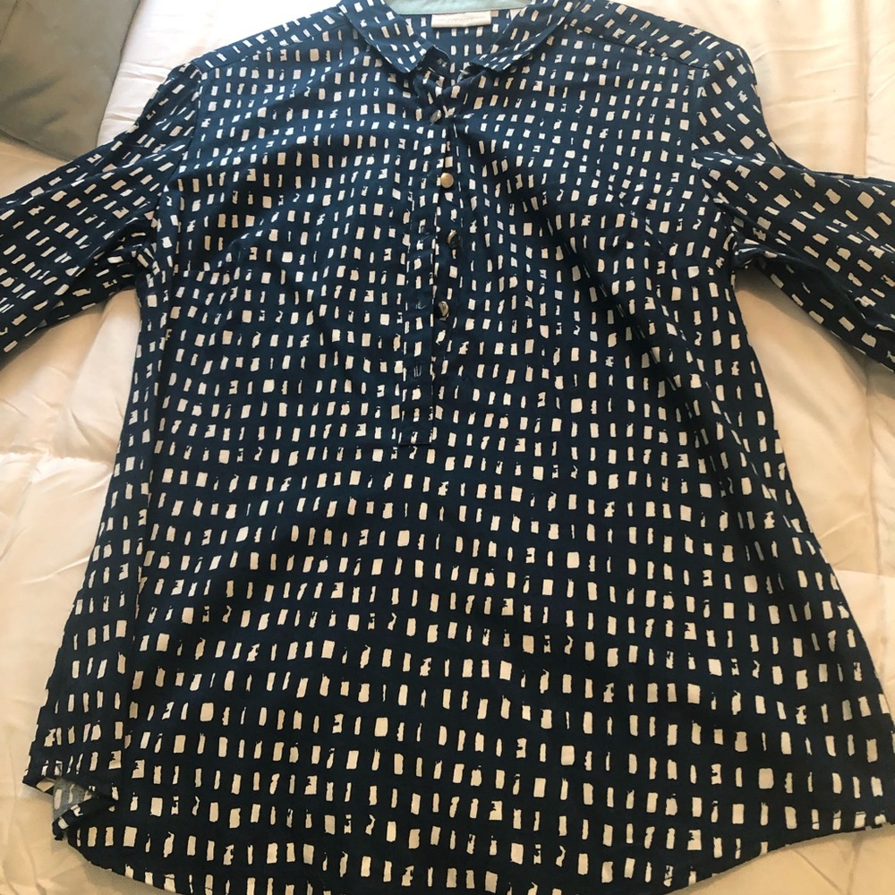 A Popover Teal Blouse